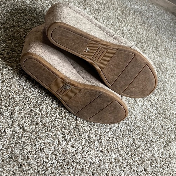 TOMS Suede Lace Up Wedge Booties - Size 8 - Picture 7 of 10